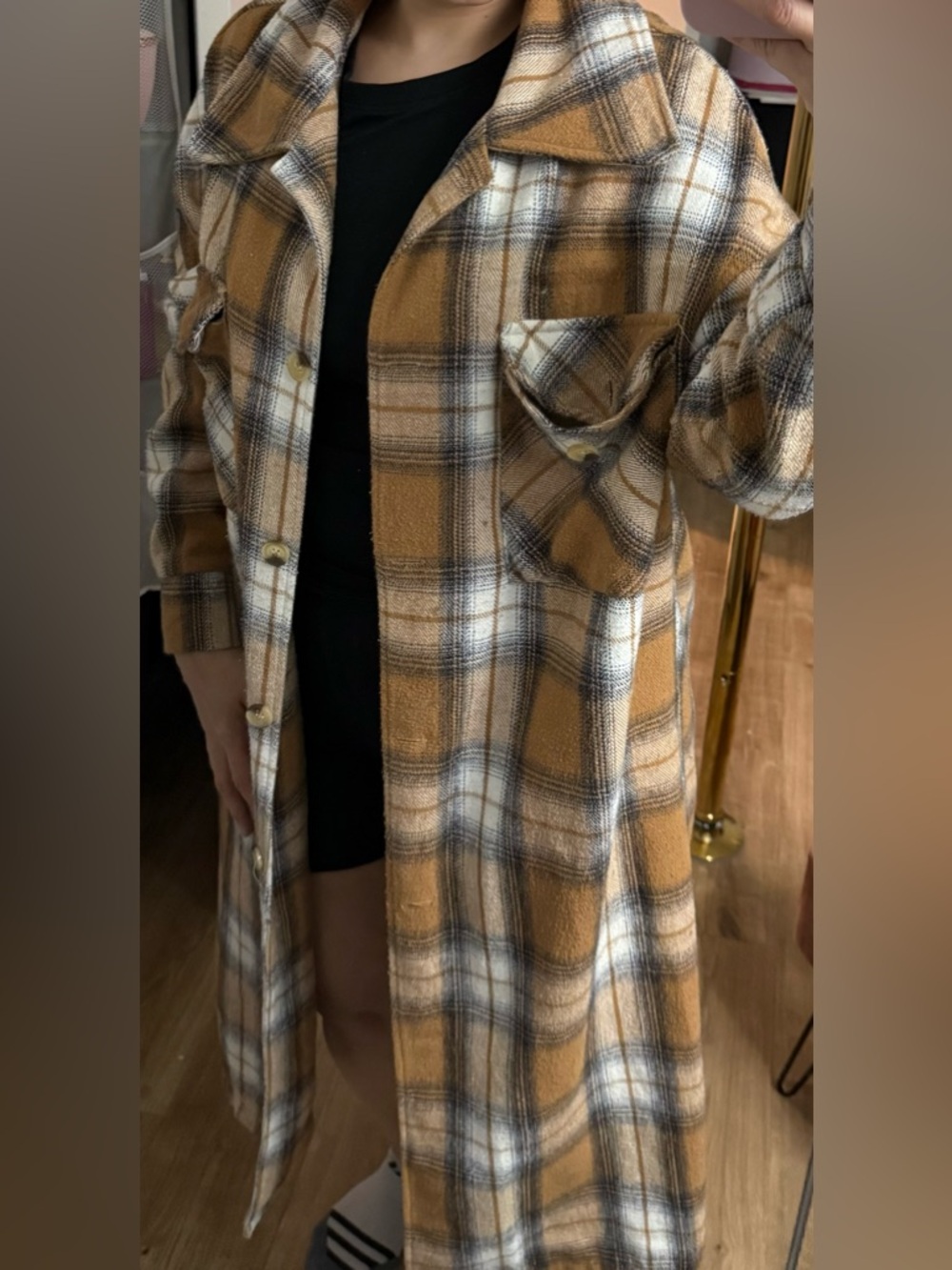 Long Plaid jacket - Picture 11 of 12